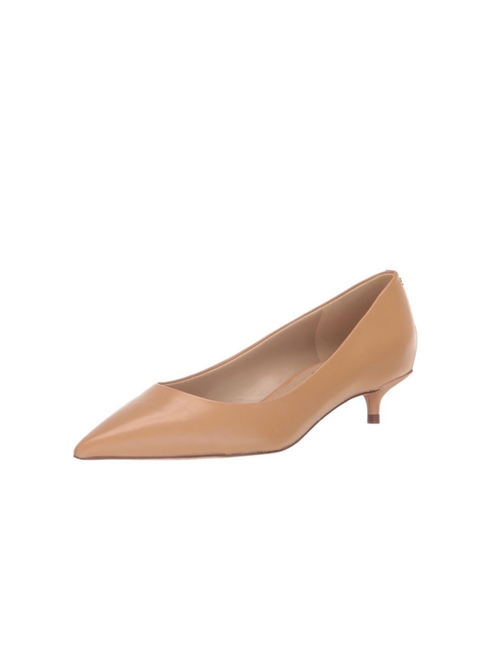 Sam Edelman Pointed-Toe Franci Kitten Heel Pump in Luxe Tan Leather size 8
